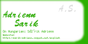 adrienn sarik business card